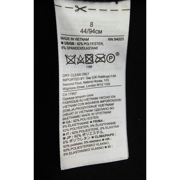 Banana Republic Little Black Dress Sz 8 Cutouts - Picture 8 of 8